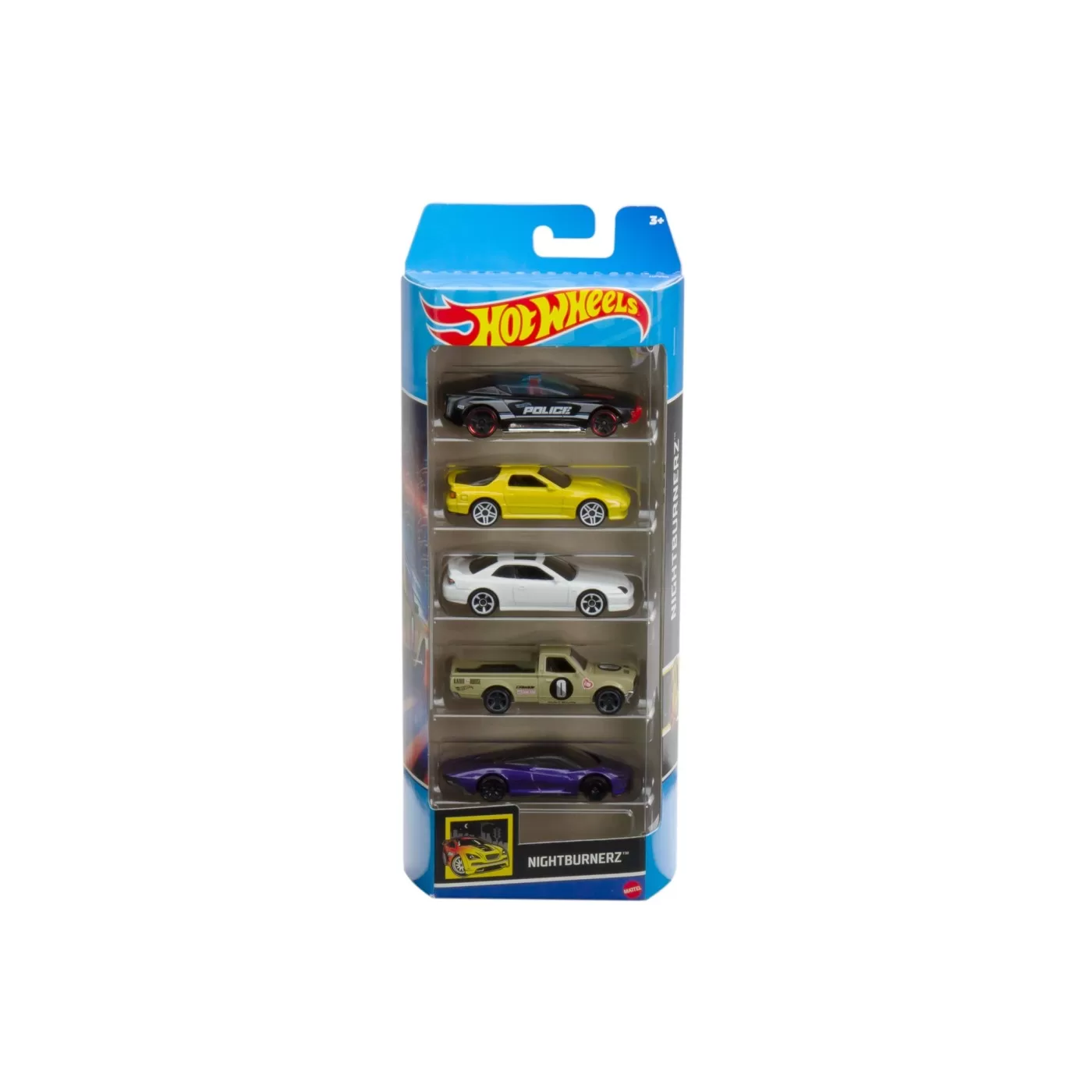 Set 5 Masini Hot Wheels Nightburnerz Jucarii copii toys