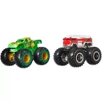 Mattel - Monster Truck Set 2 Masini Scara 1 La 64 Gunkster Si 5 Alarm - imagine 2