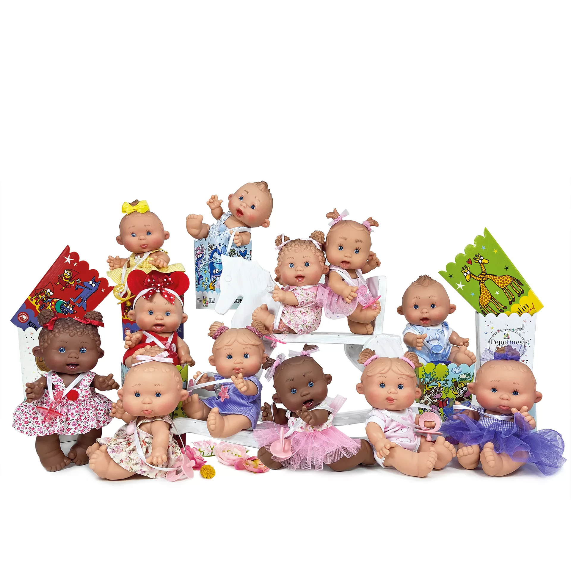 Nines D'Onil - Papusa Artizanala cu miros de vanilie - Colectia Pepotin Original (21 cm) jucarii
