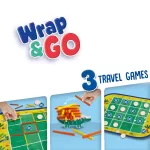 Ses Creative - Joc de calatorie - Wrap & Go - Patru la rand - Buline si cutii - Pachet croco - imagine 3