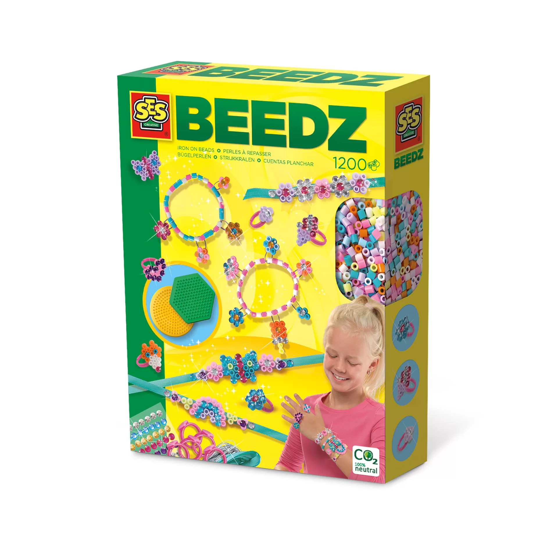 Ses Creative - Set creativ Beedz - Margele de calcat Bijuterii cu diamant jucarii