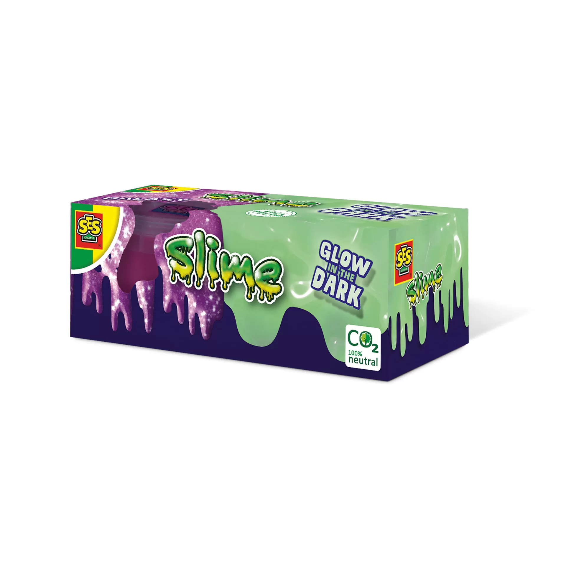Ses Creative - Slime Glow in the Dark 2 X 120 gr jucarii
