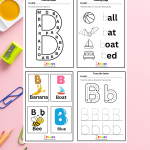 Letter B – 22 Preschool Worksheets, Color, Trace, Find Activities for Kids, +4 Years