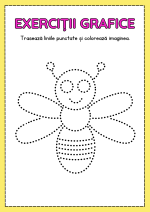 Exerciții grafice pentru preșcolari, 50 de fișe de trasat, vârsta 4 ani+ - imagine 2