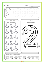 Fișe de lucru Cifrele de la 1 la 10 | PDF educațional pentru copii 4-6 ani - imagine 3